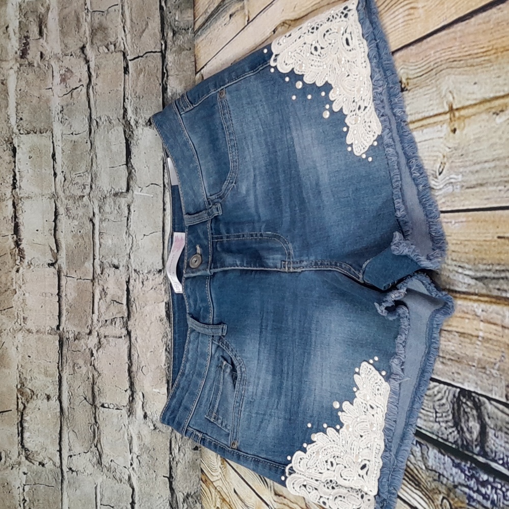 Denim shorts